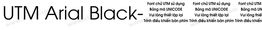 UTM Arial Black字体转换